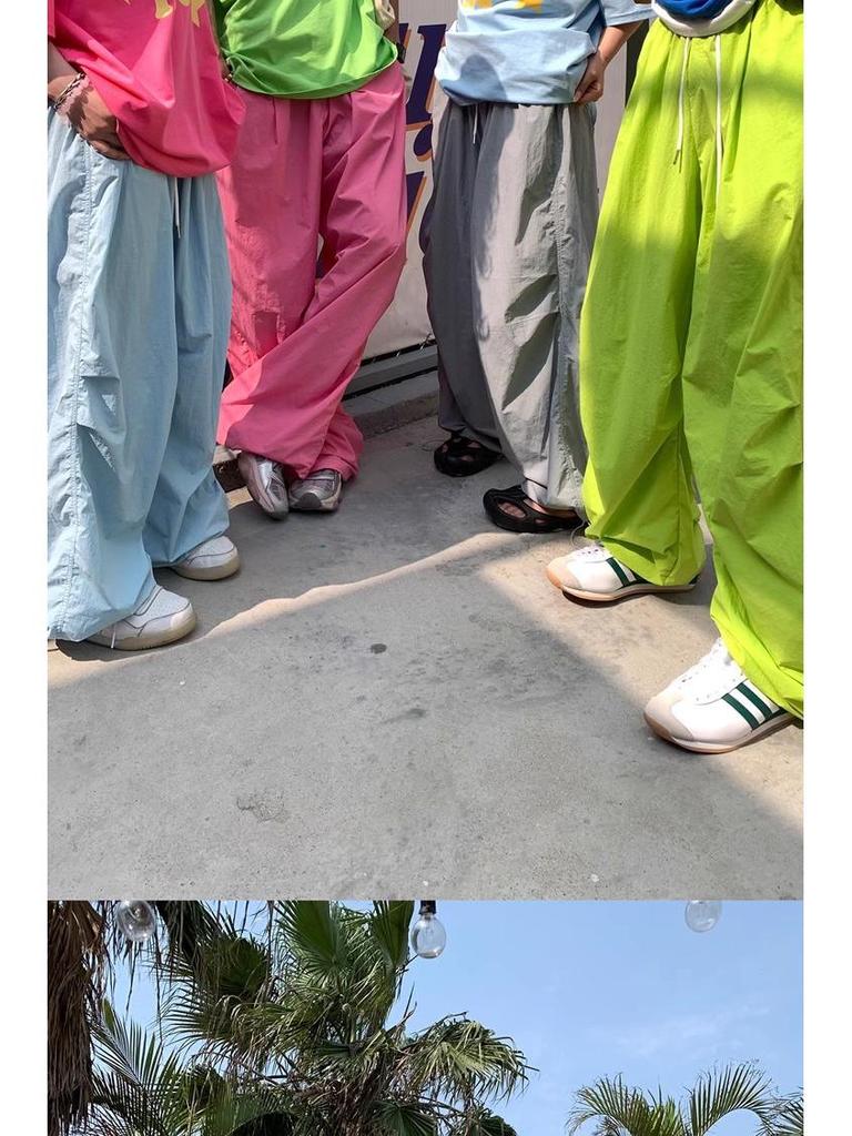 Żywe Wodoodporne Szybkoschnące Casualowe Spodnie Nylonowe - Modne Wiatroodporne Spodnie Spadochronowe