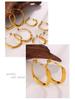 Luxury Irregular Twisted Gold Hoop Earrings for Women - Elegant and Versatile Design