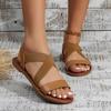 Flat Sandals 2024 Summer New Anti Slip Versatile Cross Shallow Mouth Fashion Comfortable Women's Shoes Zapatos De Mujer Luxury