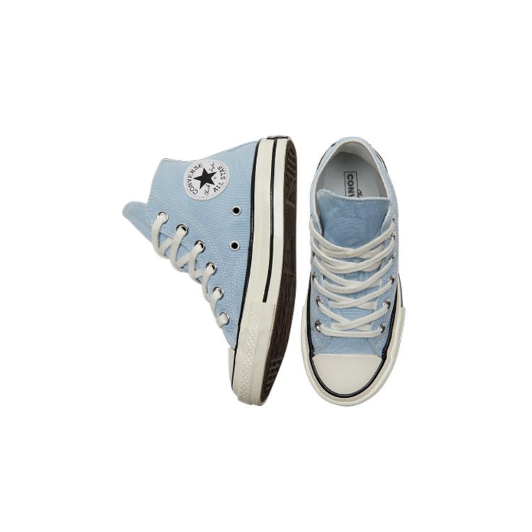 Converse Chuck Taylor All Star 1970s Comfortable Lightweight High Top Canvas Shoes Kids Sneakers Fog-Blue A00520C