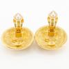 CHANEL COCO Mark Earring Matelasse vintage Plated Gold 31g Women Used