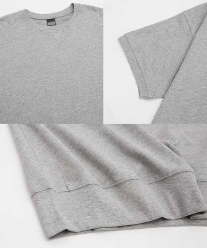 Improves SIDEWAYSTANCE Men's Solid Short Sleeve Sweatshirt, Purple