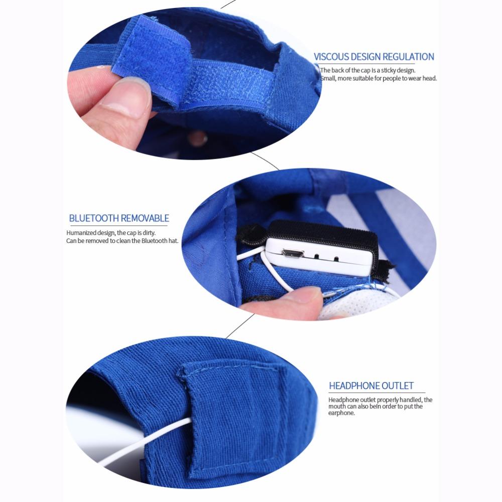 Fashion Bluetooth 5.0 Headphones Headset Baseball Cap Wireless Summer Hats with Stereo Earphone Mic Outdoor Hands-free Earbuds