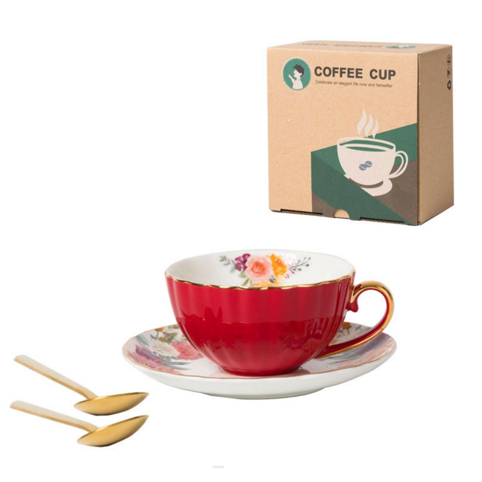 

Элегантная европейская кофейная чашка, высококачественный новый набор кофейных чашек из костяного фарфора для послеобеденного чая с винтажным цветочным узором 5