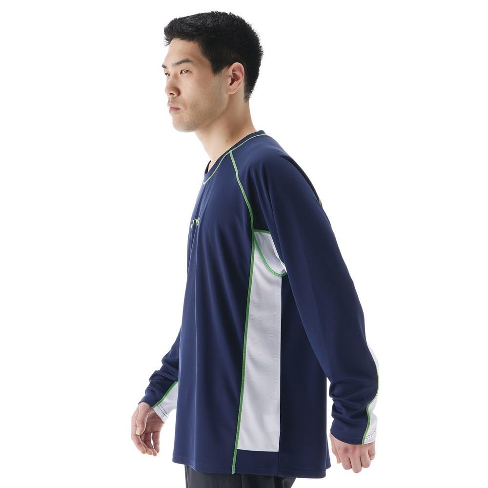 YONEX Unisex Long Sleeve Navy Blue T-Shirt 019
