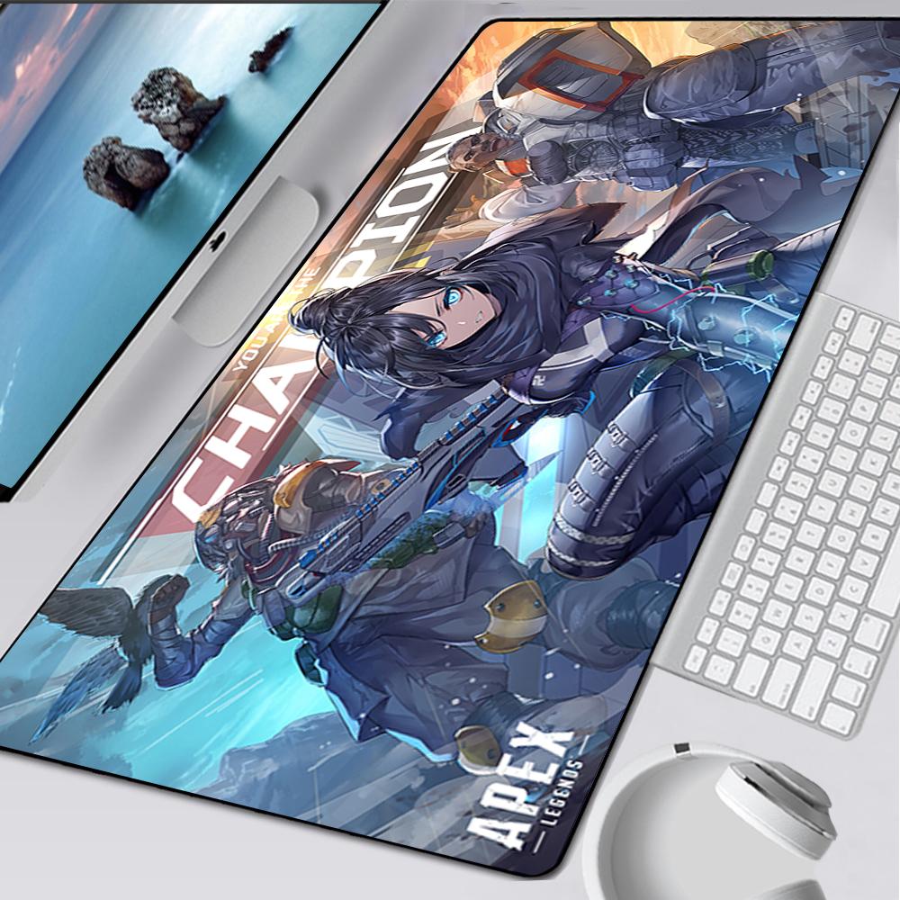 Large Gaming Mouse Pad Xxl Computer Mousepad Pc Gamer Mouse Mat Laptop Mausepad Apex Legends Mouse Carpet Keyboard Mat Desk Pad