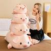 Cute Chubby Piggy Throw Pillow Plush Toy Pig Doll Children Soothing Doll Rag Doll Birthday Gift Female