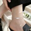 1PC Bohemian Style Chic Ankle Feather Ankle Chain Stainless Steel Beach Style Fashionable Summer Foot Beach Jewelry