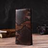 Snake Embossed Patent Leather Women's Wallet CANPELLINI 21711 Brown