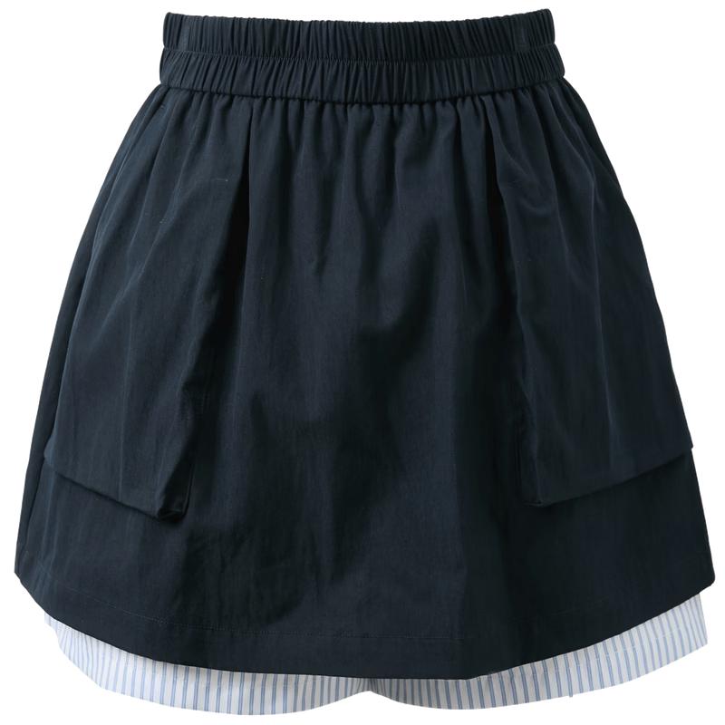 Sancai Plus Size High-Waist Faux Two-Piece Lyocell Shorts XL