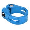 28.6mm Bike Seat Post Clamp Aluminum Alloy Locking Seat Tube Holder Clip for Mountain BicycleBlue