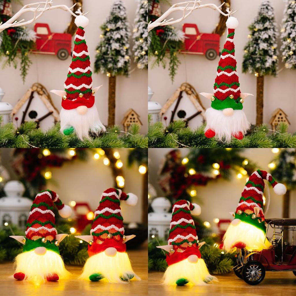 Adorable Battery Operated Light Up Christmas Elf Gnome Decor For Festive Holiday Cheer