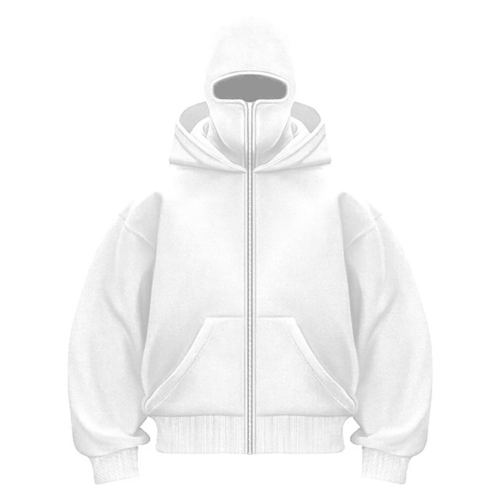

Короткая куртка с капюшоном и капюшоном для мужчин и женщин, спортивная куртка с двойной шапкой для активного отдыха XL белый