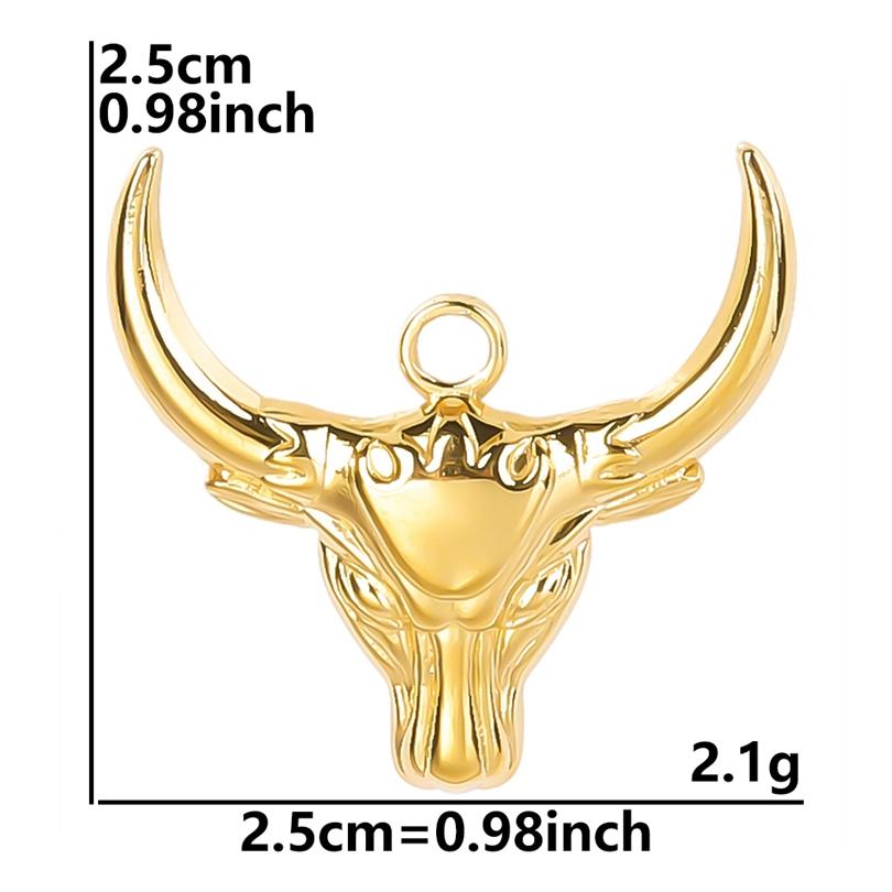6pcs Gold Plated Butterfly Charms For Jewelry Making Bulk Stainless Steel Pendants Animal Dragonfly Cattle Peacock DIY Connector