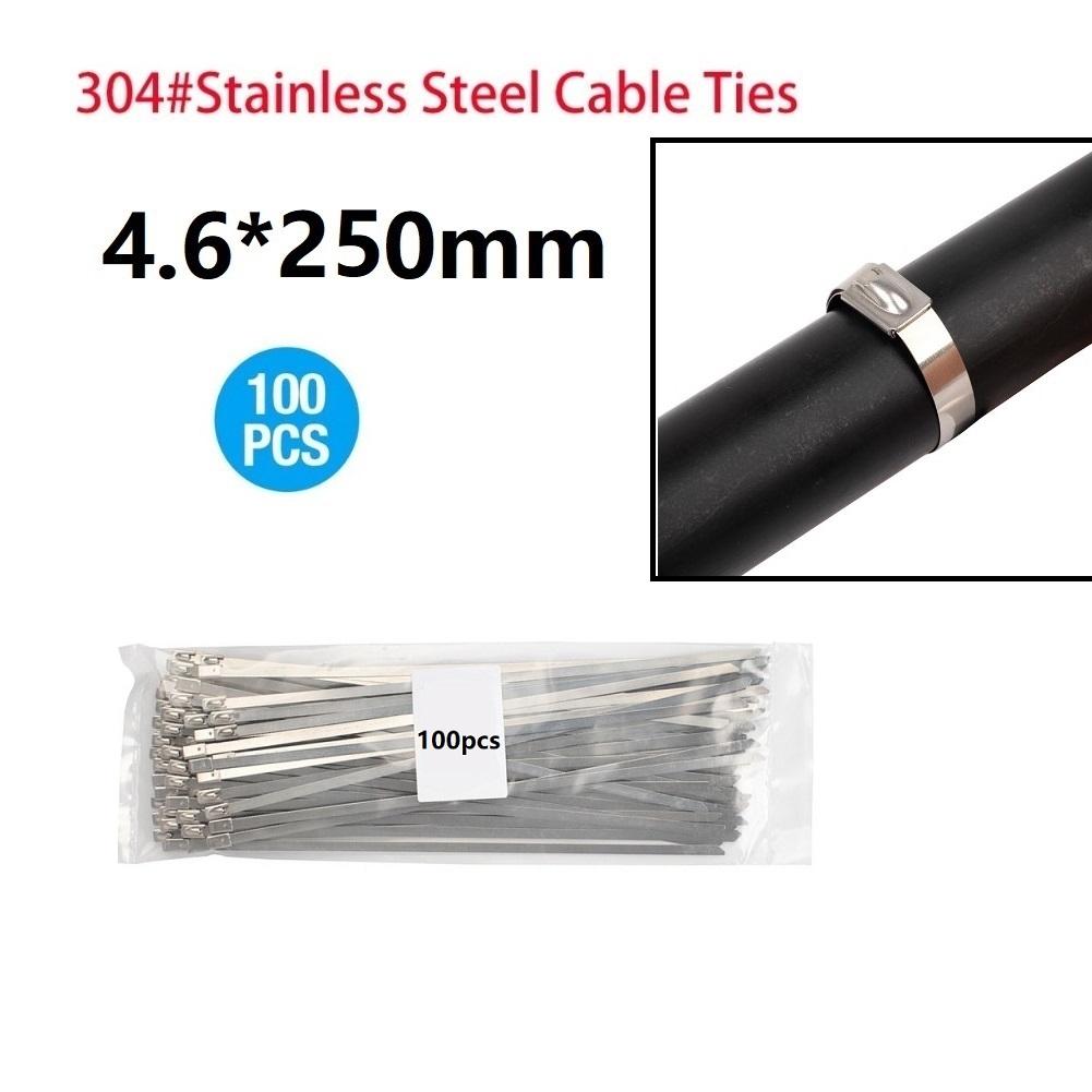 Professionelle Kabelbinderwerkzeuge aus Edelstahl und 100 selbstsichernde Kabelbinder