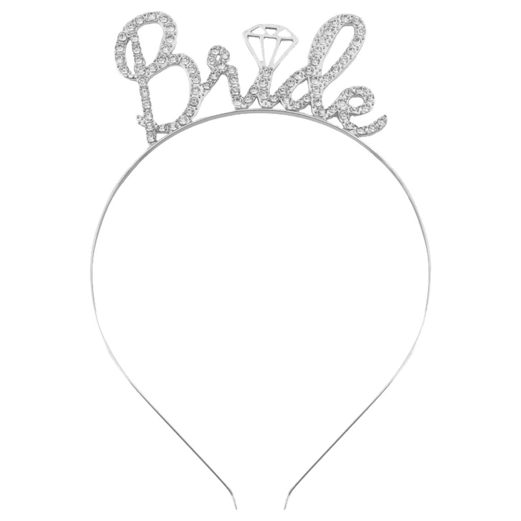 2026 Fashion Bridal Bow Embroidery Hairpin Pearl Hot Silver Shoulder Strap Bachelor Party Super Fairy Mesh Set