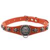 Skull & Lion Pendant Choker, Unisex Punk Leather Hanging Ring Clavicle Necklace