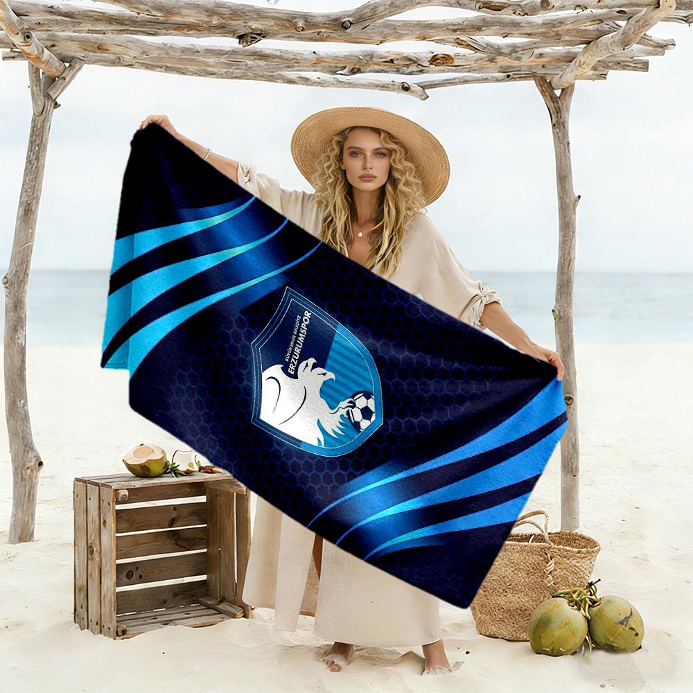 Erzurumspor Fk Beach Towel High Absorbency & Quick-Dry Comfortable Lightweight Portable for Swimming,Beach,Camping, Travel, Beach Accessories,Gym