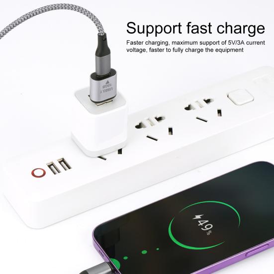 

USB-адаптер Компактный USB-адаптер Plug And Play с защитой от помех 10 Гбит/с Конвертер USB3.1 в Type C Видеоадаптер для домашнего использования