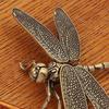 Libel Ornament Delicaat Modelleer Beeldje Vintage Koperen Dier Ornament Rustieke Stijl voor Huisdecoratie