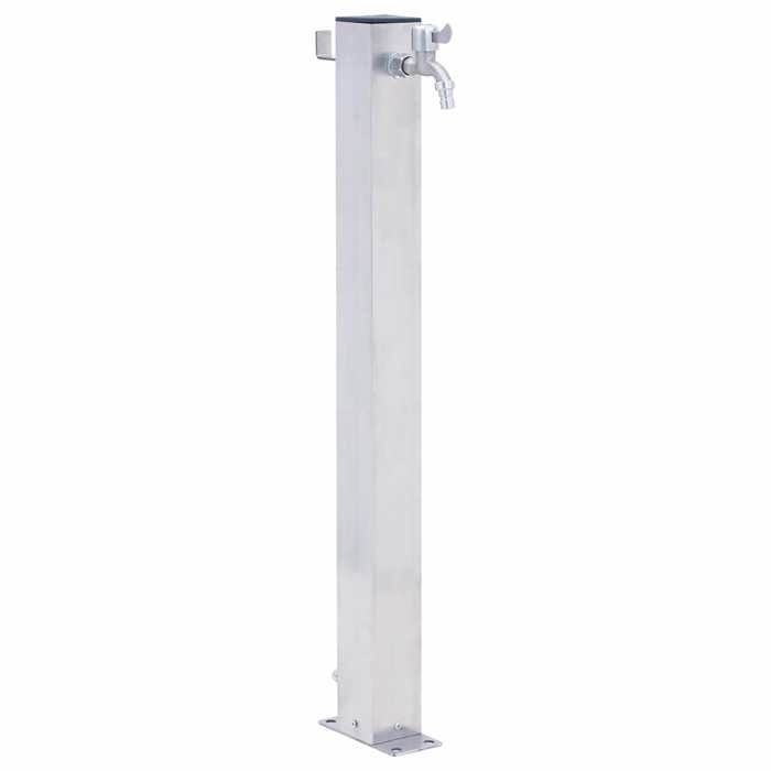 Garden Water Column 60 Cm Stainless Steel Square
