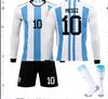2526 Fußballtrikot-Set, Langarm, Trainings- und Spieltrikot für Erwachsene #10 MESSI