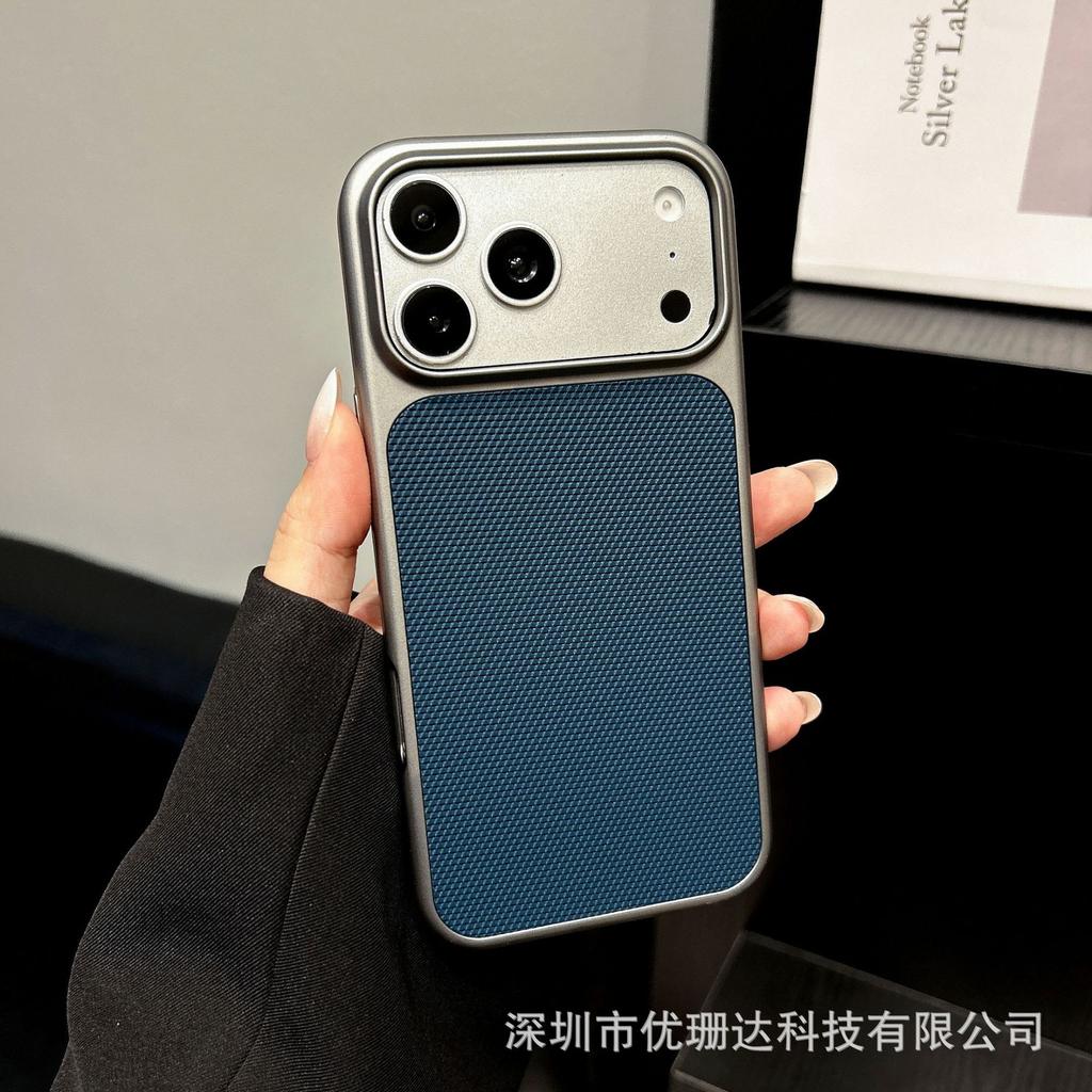 Applicable to iPhone11promax Ling Pattern Sticker Leather Mobile Phone Case Apple 11 Frosted Metal Paint Anti-drop Protective Case