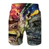 Funny Animal Dinosaur Beach Shorts Pants Men 3D Printing Surfing Board Shorts Summer Hawaii Swimsuit Swim Trunks Cool Ice Shorts