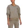 adidas Bedrucktes Logo Rundhals-Sweatshirt Damen Oberteile Grau GL7670