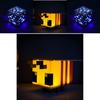 Farbwechselndes Minecraft-Themen-Nachtlicht mit wiederaufladbarem ABS-Taschenlampen-Design für Kinder