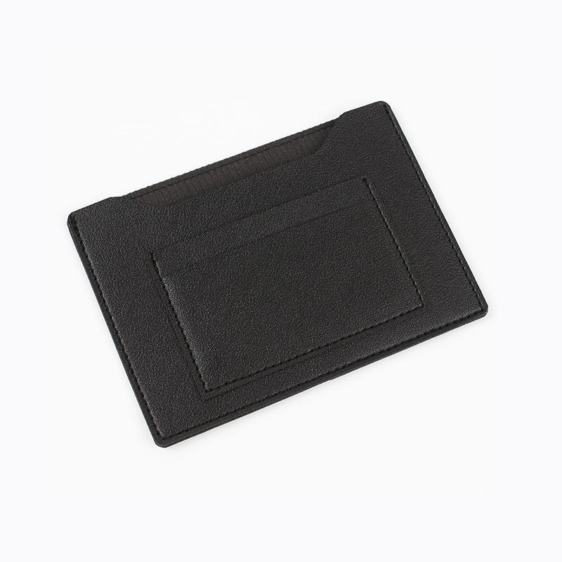 Simple Solid Color Passport Cover Multifunctional Pu Leather Card Holder Passport Clip Airplane Check-In Ticket Folder Travel