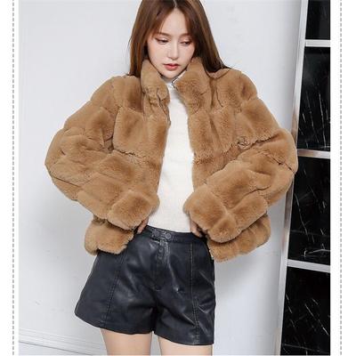 Γυναικεία casual μπλουζάκια χειμώνα 2022 Fashion FAUX Fur Coa Κομψά γυναικεία χοντρά ζεστά εξωτερικά ενδύματα Ψεύτικα γούνινα γυναικεία τζάκετ βιζόν