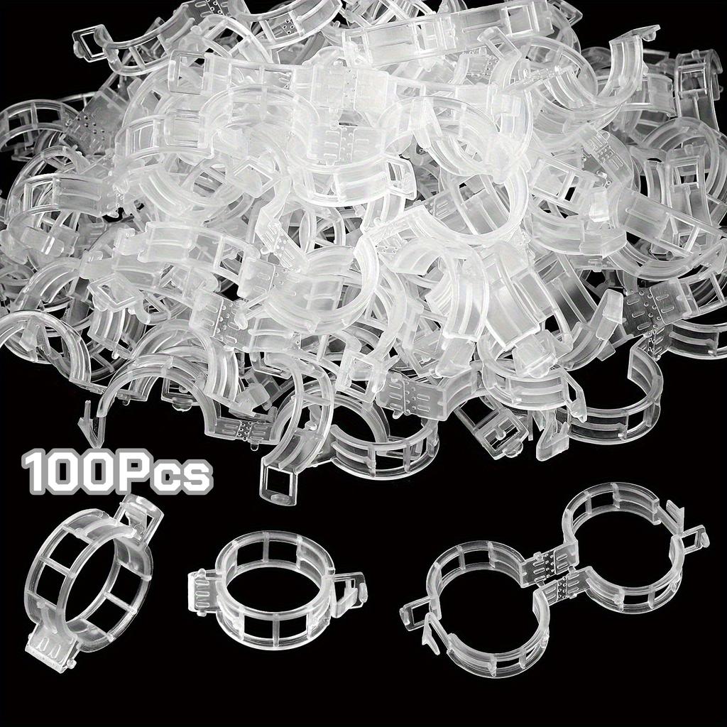 Plastic Plant Support Clips,Plastic Clips for Securing Plants,Tomato Vine Clips,Plant Fixing Clips,Garden Clips for Climbing