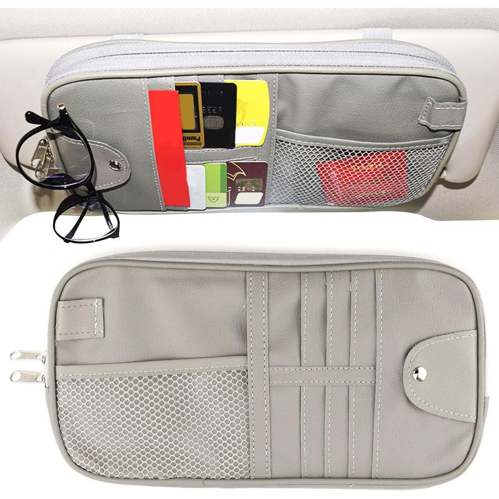 Car Sun Visor Organizer Truck Storage Bag Car Sun Visor Organizer Accessories Storage Bag for Card License Key Mobile Phone Invoice Document