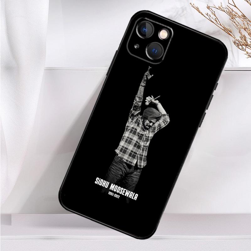 Indian Rapper Sidhu Moose Wala Phone Case For iPhone 16 15 14 13 12 11 Pro Max Mini X XR XS Max 7 8 Plus Back Cover