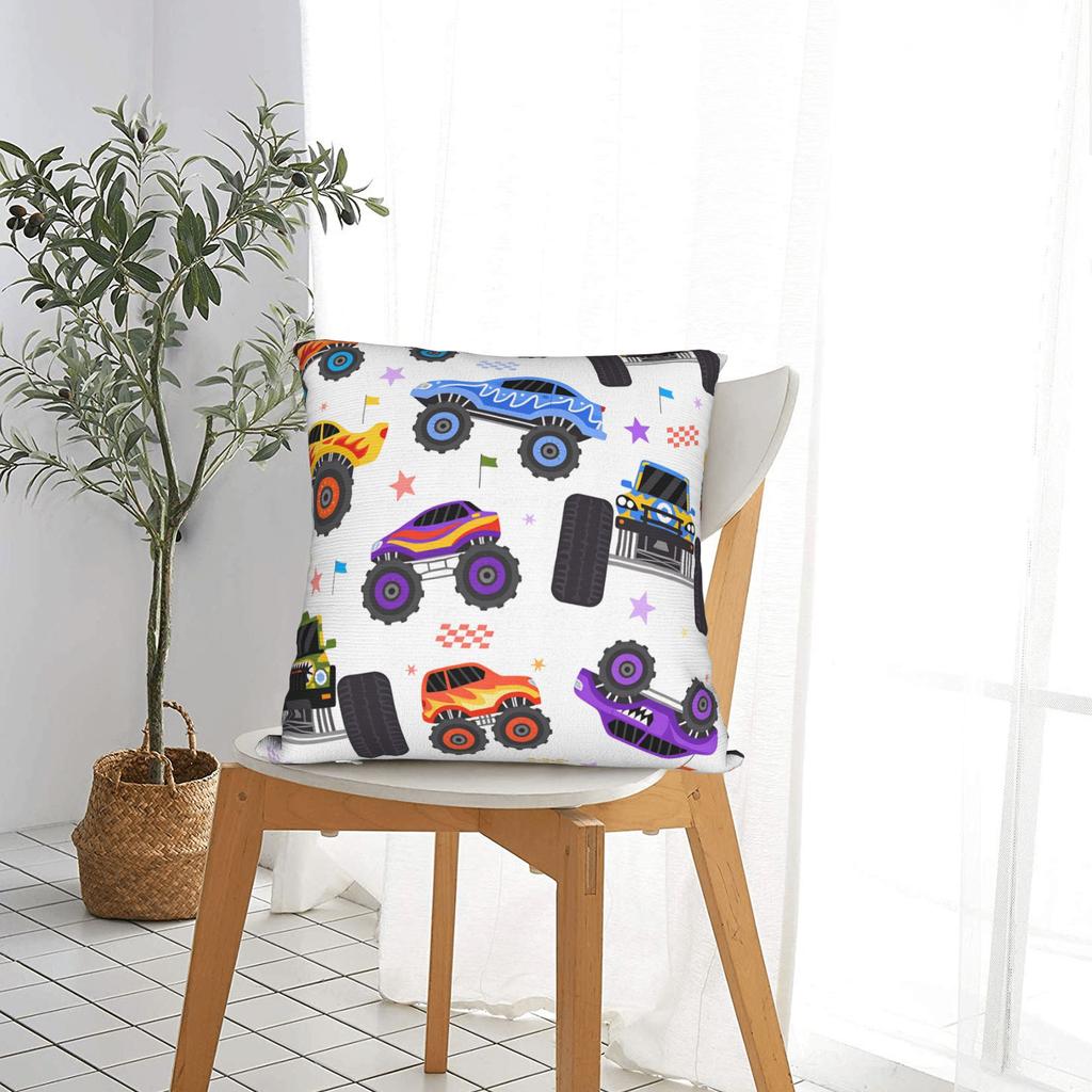 Pillow Case M-Monster J-Jam Design  Pillow Cover For Sofa Bedroom Home Decor Kawaii Pillowcases