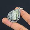 Daughters Day Deal 925 Sterling Silver Green Swiss Opal Gemstone Sister Pendant