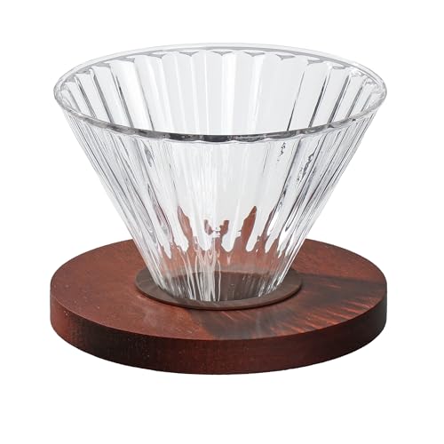 Pearl Metal PYREX Coffee Dripper, Coffee Filter, Cup, Brown, Heat-Resistant Glass, CP-8665