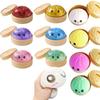 Blind Box Colorful Simulated Dumpling Squishy Relaxing  Antistress Enhance Happiness Rebound Reliever Squeeze Toy