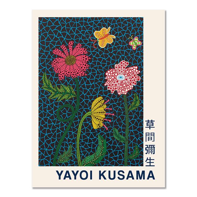 

Яёи Кусама плакат с тыквой, музейная выставка, абстрактное настенное искусство, скандинавские постеры и принты, настенные панно для декора гостиной 21cm×30cm NoFrame