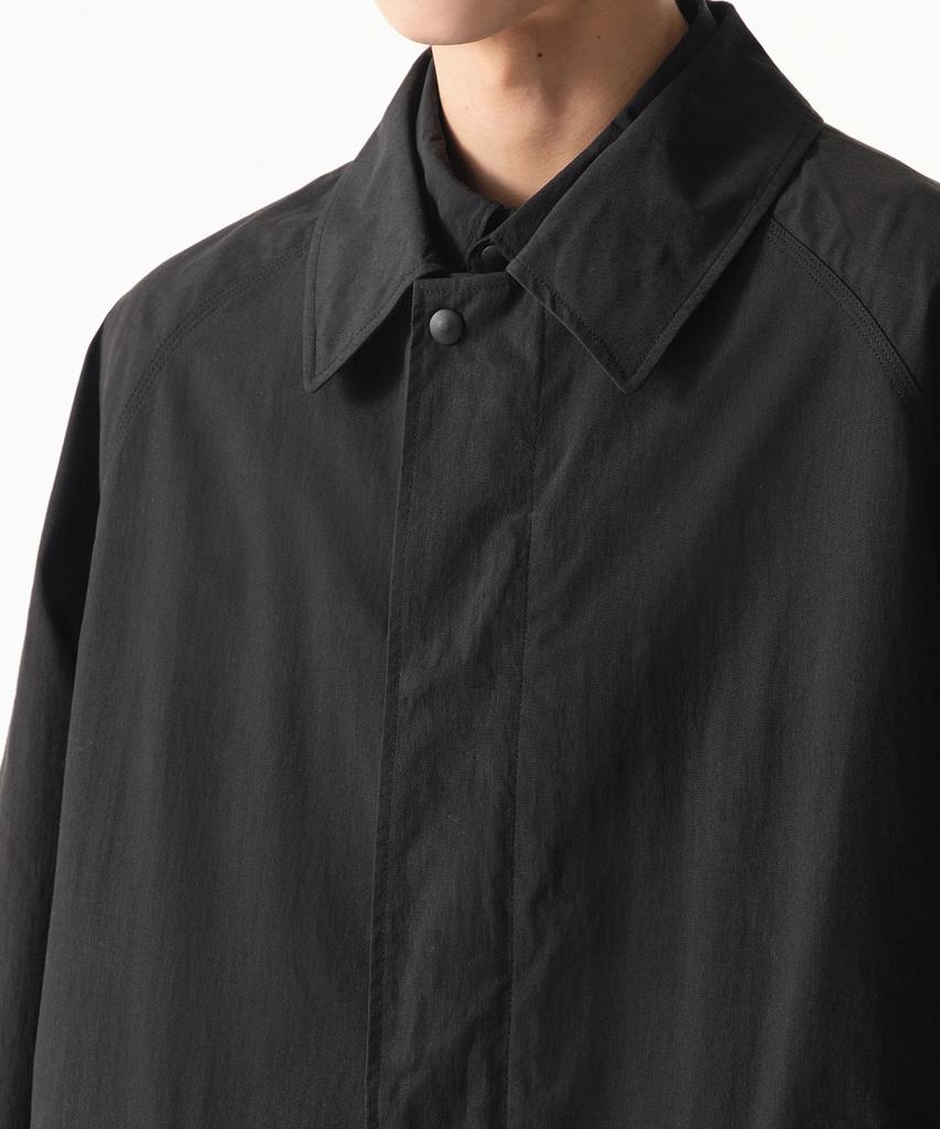 Musinsa Standard [City Leisure] Cn Oversized Balmacaan Trench Coat [Black]