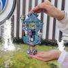 Halloween Cuckoo Clock Decoration Spooky Wall Clock Figurine Skeleton Pumpkin Wall Sculpture for Home Living Room Bedroom Decor