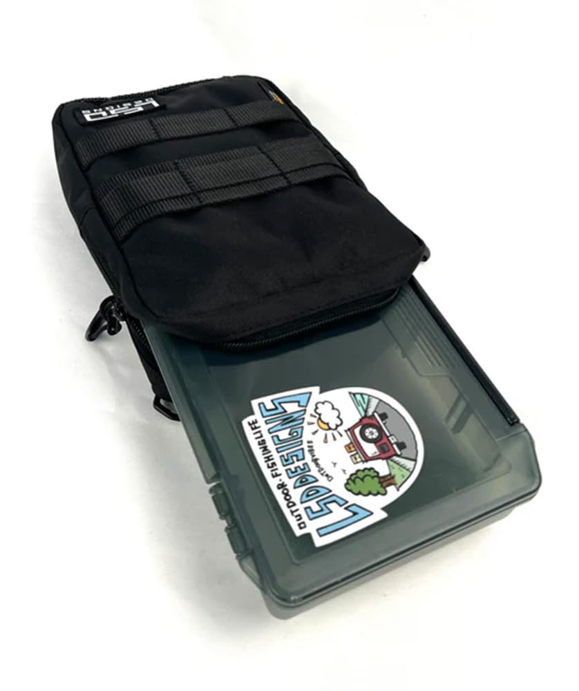 Love Soul Dream Fishing Side Pouch Black #Cordura