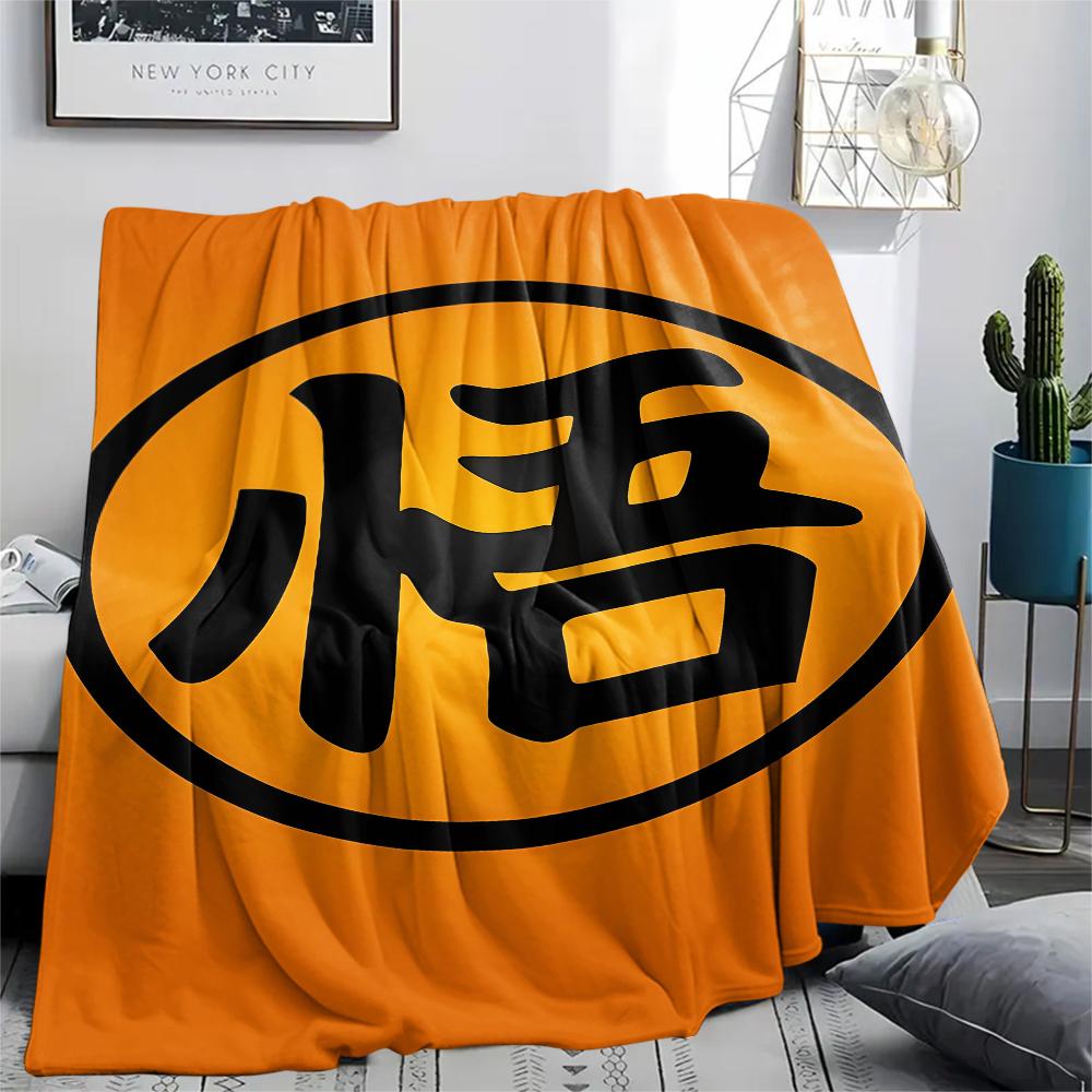 Coperta in Flanella con Stampa Personaggi Dragon Ball, Alta qualità Confortevole per Tutte le Stagioni, Arredamento per la Casa, Calore e Comfort, Perfetta per Regali di Natale