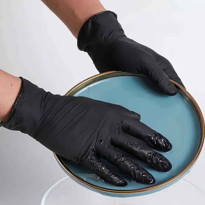 Mănuși Nitril Negre Reutilizabile Impermeabile și Antiderapante Mănuși de Curățat Bucătăria pentru Lucru Consumabile de Curățat Mănuși de Unică Folosință