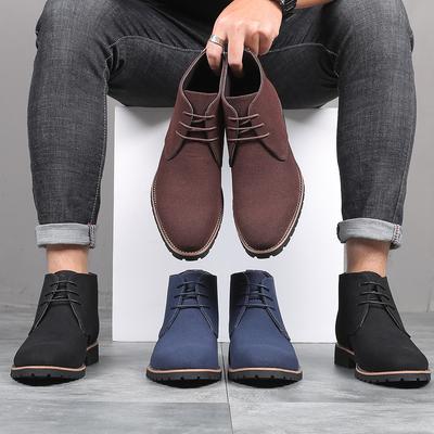 Schuhe Mann Frühling Neue Mode Lässige Herren Knöchel Chelsea Boots Männliche Schuhe Kuhveloursleder Slipper Motorrad Herrenstiefel gy6