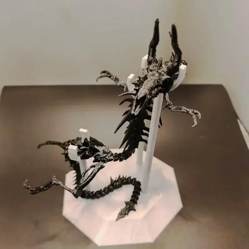 3d Printing Skeleton Dragon Dragon Skeleton Model Ornaments Toys DIY Decoration Jewelry Full Body Moving Skeleton# Color: White