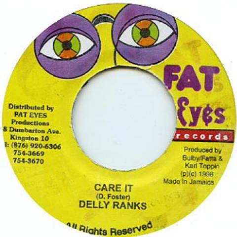 7inch Record POWERMAN / DELLY RANKS - Do It Right / Care It Fat Eyes 1998 Jamaica Reggae, Ska & Dub