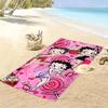 Betty Boop Print Beach Towel, Large Soft Quick Dry Towel for Beach Camping Swimming