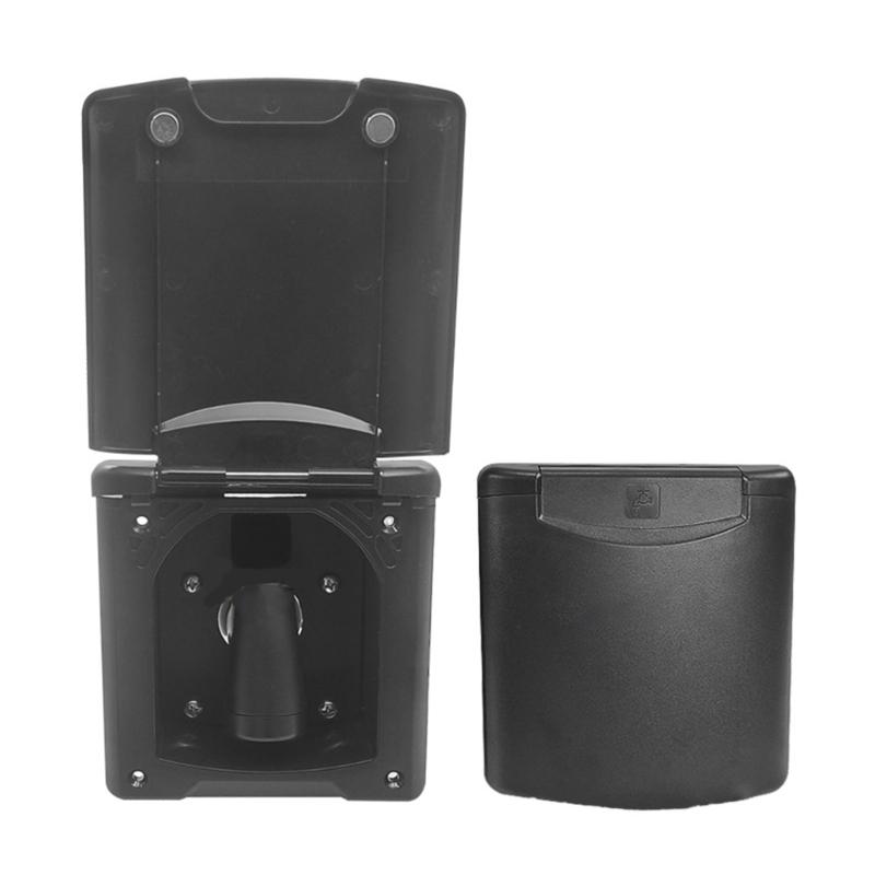 Campers Yacht Shower Box With Magnetic Cover And 180 Degree Opening Flip Lid Water Inlet Adapter With Water Pipe